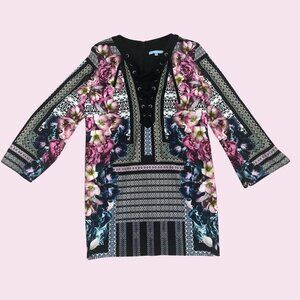 Antonio Melani Floral Dress/Tunic Top